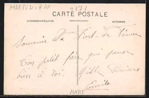 AK Fort-de-France, La Ville, vue du Fort Desaix