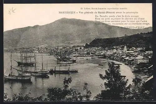 AK Saint-Pierre, Vue general avant la catastrophe