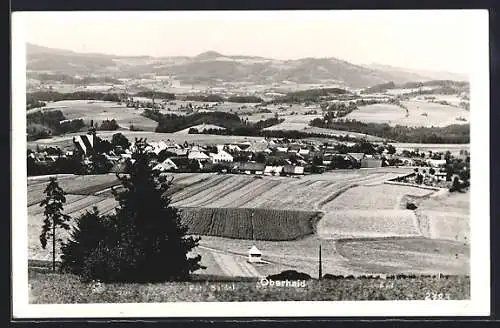 AK Oberhaid, Ortsansicht aus der Vogelschau