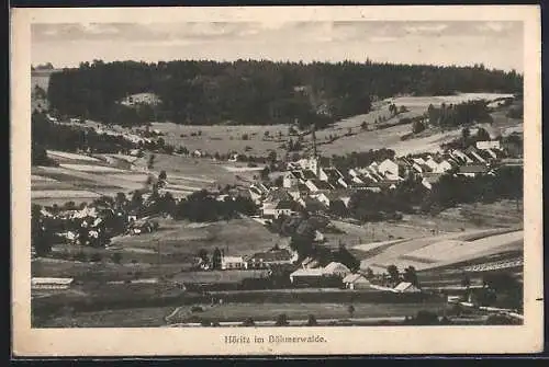 AK Höritz im Böhmerwalde, Blick auf den Ort