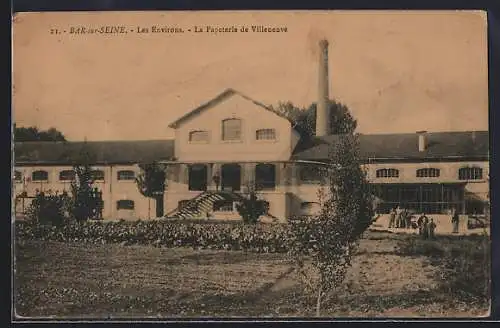 AK Bar-sur-Seine, La Papeterie de Villenave