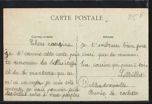 AK Romilly-sur-Seine, L`église et l`allée arborée en facade