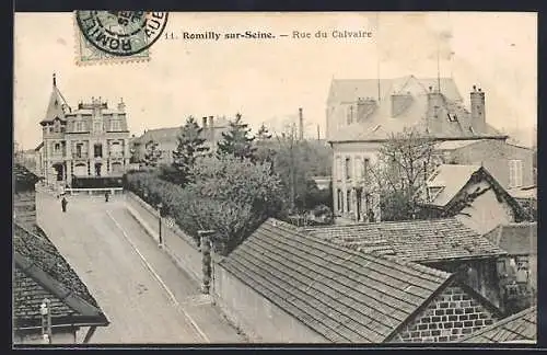 AK Romilly-sur-Seine, Rue du Calvaire