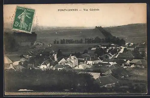 AK Fontvannes, Vue Générale