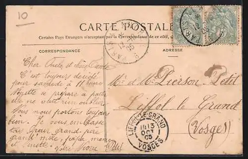 AK Vendeuvre, Entrée Ouest de la Grande Rue
