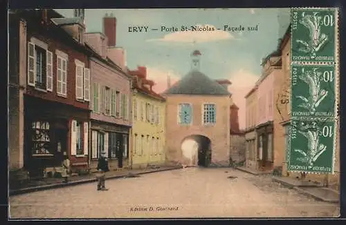 AK Ervy, Porte St-Nicolas, Facade sud