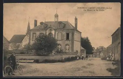 AK Dierréy-Saint-Julien, La Mairie et les Écoles