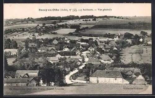 AK Bucey-en-Othe, Vue générale du village et paysages environnants