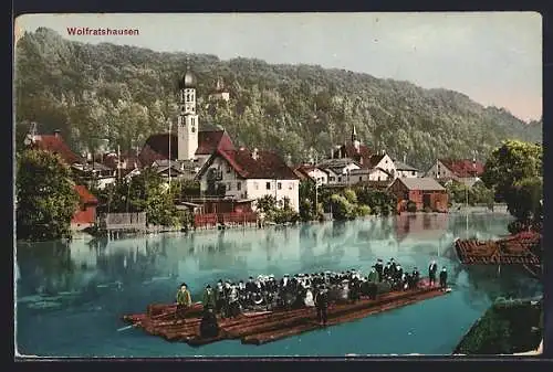 AK Wolfratshausen, Teilansicht und Floss