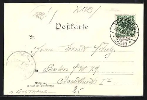 AK Bad Freienwalde a. d. O., Gasthaus Grüne Tanne