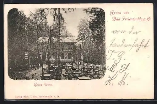 AK Bad Freienwalde a. d. O., Gasthaus Grüne Tanne