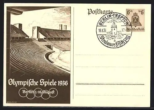 AK Olympische Spiele 1936 in Berlin, 1.-16. August, Blick ins Stadion