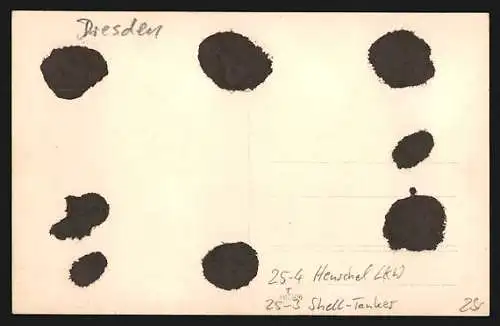 Foto-AK Henschel-LKW als Shell-Tanker