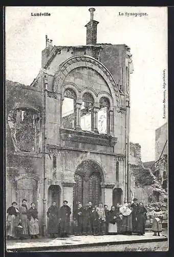 AK Lunéville, La Synagogue, Zerstörte Synagoge