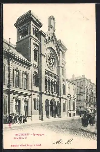 AK Brüssel / Bruxelles, Synagogue, Synagoge