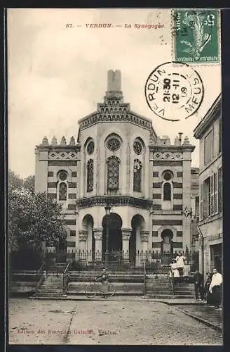 AK Verdun, La Synagoge