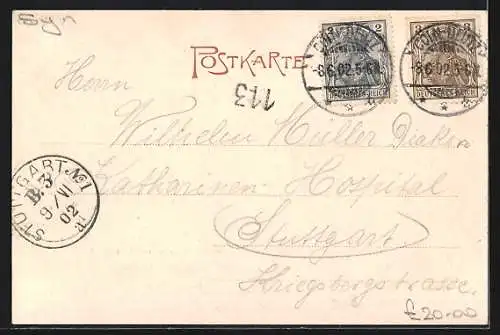 AK Köln-Neustadt, Königsplatz mit der neuen Synagoge