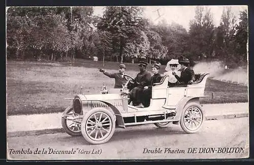 AK Auto De Dion-Bouton, Tombola de la Decennale