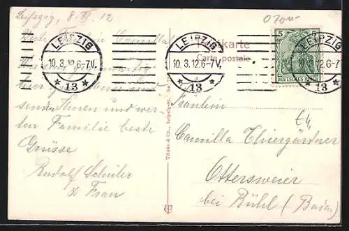 AK Leipzig, Petersstrasse während der Engros-Messe