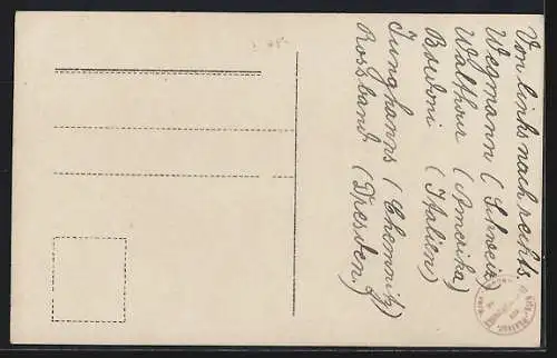 Foto-AK Dresden-Reick, Radrennbahn Liebstädter Strasse, Radsportler am Start