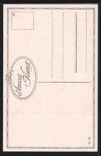 Künstler-AK sign. R. Stübner: Vertieft