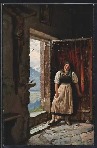 Künstler-AK sign. Karl Zopf: Frühlingsboten