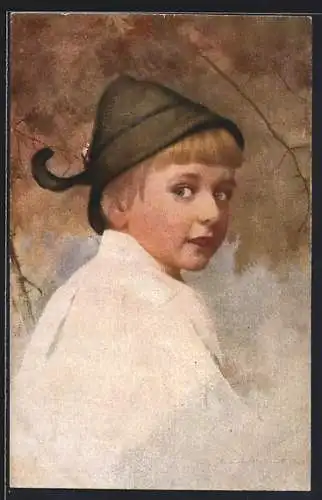 Künstler-AK sign. E. Schneider: Seppl