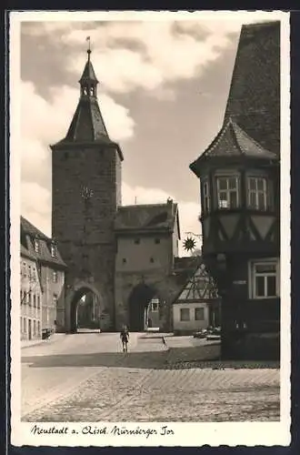 AK Neustadt a. Aisch, Partie am Nürnberger Tor