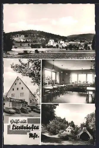 AK Lieritzhofen /Mfr., Gasthaus Sebald mit Innenansicht