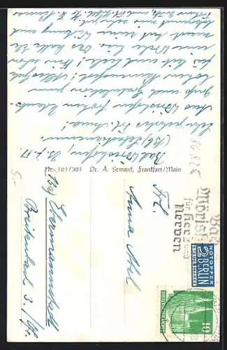 AK Bad Wörishofen, Stadtansicht mit Alpenpanorama