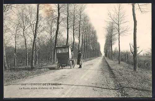 AK Circuit de la Sarthe, La Route entre Ardennay et Bouloire, Autorennen