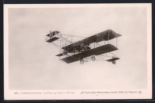 AK Curtiss sur Biplan, Flugzeug