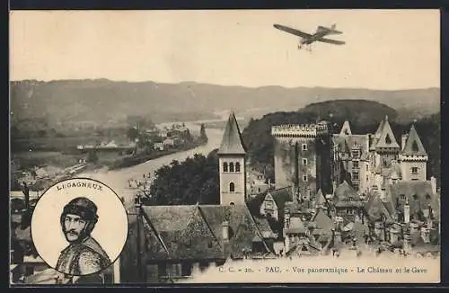 AK Pau, Pilot Legagneux, Flugzeug
