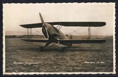 AK Flugzeug Bücker-Jungmann