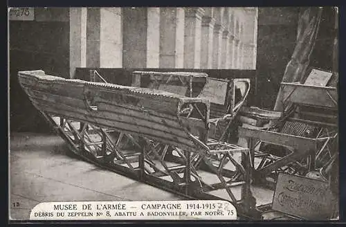 AK Débris du Zeppelin No 8
