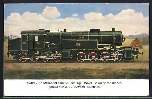 AK Mallet-Heissdampflokomotive der Kgl. Bayer. Staatseisenbahnen