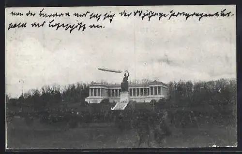 AK München, Zeppelins grosse Fernfahrt 1909