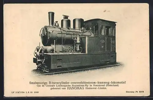 AK Kleinbahn, Smalspoorige 1 B 1-tweecilinder-heetstoom-tramweg-lokomotief