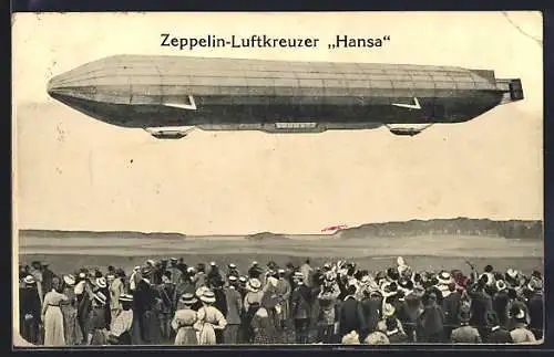 AK Zeppelin-Luftkreuzer Hansa