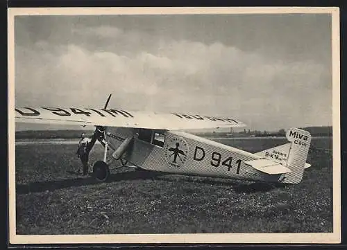 AK Ganzmetall-Kabinen-Flugzeug Junkers-K 16