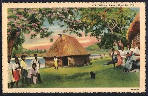 AK Sigatoka /Fiji, Village Scene