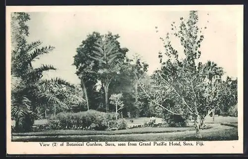AK Suva /Fiji, Botanical Gardens seen from the Grand Pacific Hotel