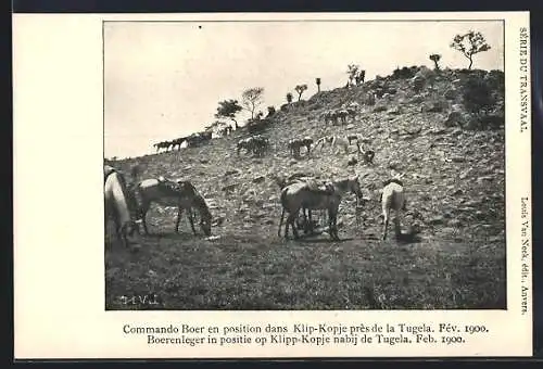 AK Klip-Kopje /Tugela, Commando Boer en position