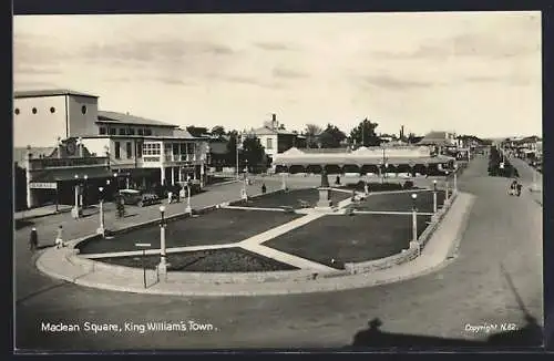 AK King William`s Town, Maclean Square with Pedestrians