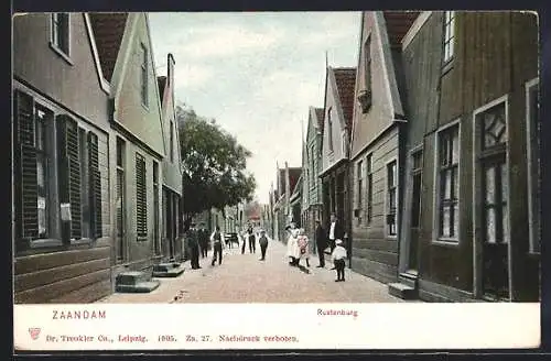 AK Zaandam, Rustenburg, Strassenleben mit Kindern