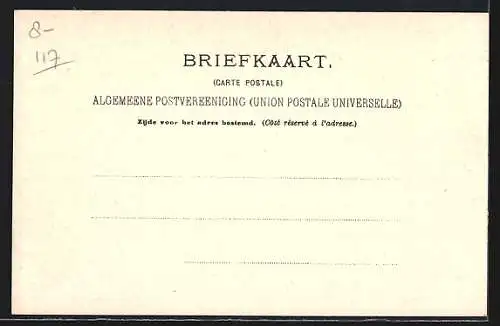 AK Zaandam, Wasserpartie, Flösser bei der Arbeit