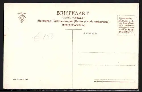 AK Zaandam, Westzijde, Strassenpartie mit Kindern