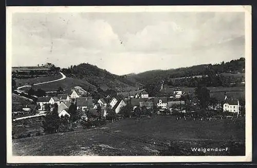 AK Weigendorf / Hartmannshof, Ortsansicht aus der Vogelschau