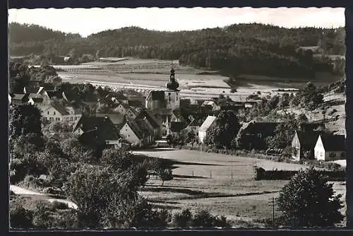 AK Königstein / Opf., Ortspartie mit Kirche