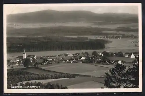 AK Waidhaus, Fernsicht der Ortschaft
